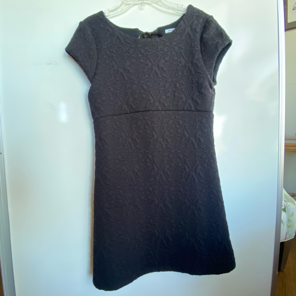 Urban Outfitters Kimchi Blue black textured fabric short sleeved dress, size S
